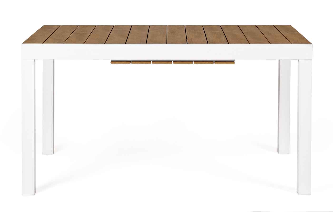 Gartentisch Elias mit Ausziehfunktion, 140-200x90 cm, Weiß Gartentisch Elias mit Ausziehfunktion, 140-200x90 cm, Weiß