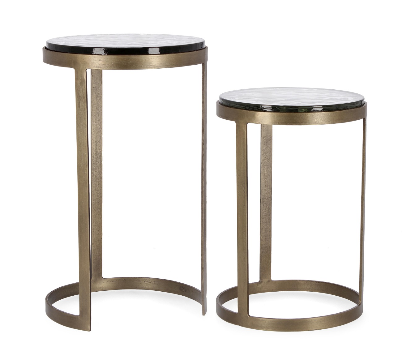 Beistelltisch Zayla 2er-Set aus Metall Rund Ø 29 cm Beistelltisch Zayla 2er-Set aus Metall Rund Ø 29 cm