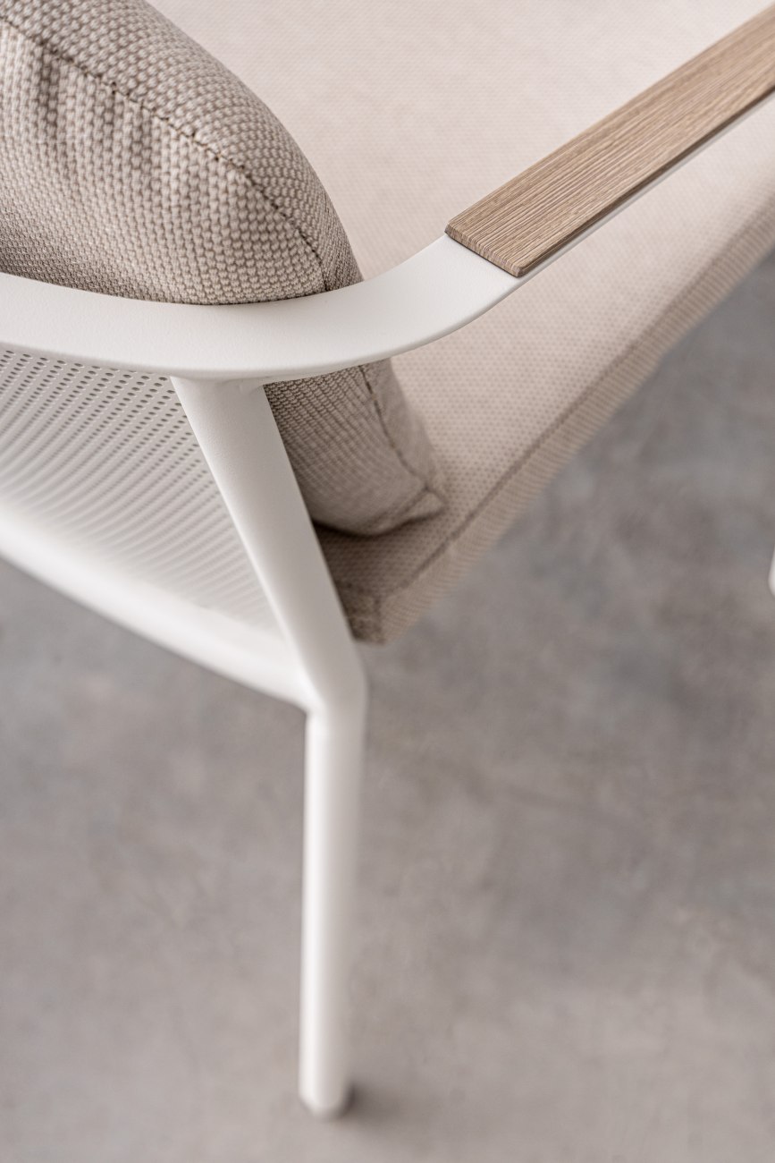 Garten-Set Ulises, Esstisch & Stühle aus Aluminium