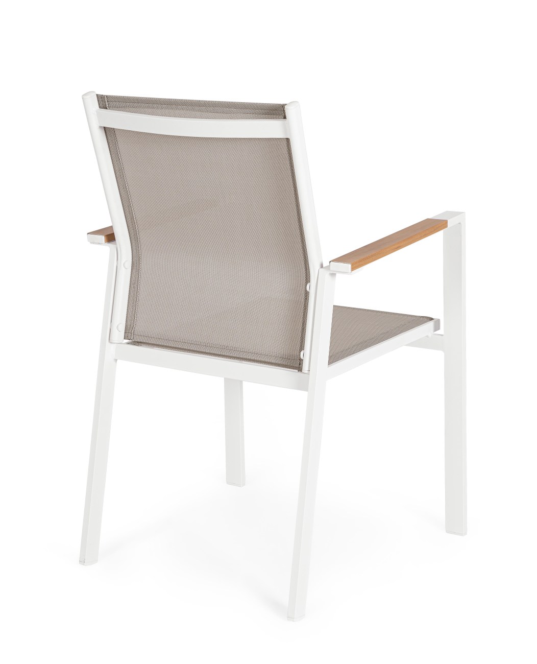 Gartenstuhl Heta aus Aluminium, Weiß