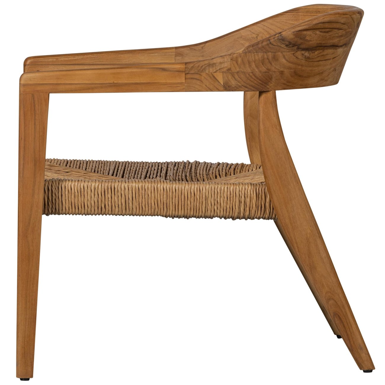 Der Gartensessel Chena überzeugt mit seinem modernen Design. Gefertigt wurde er aus Geflecht, welches einen natürlichen Farbton besitzt. Das Gestell ist aus Teakholz und hat eine natürliche Farbe. Der Sessel besitzt eine Sitzhöhe von 34 cm.