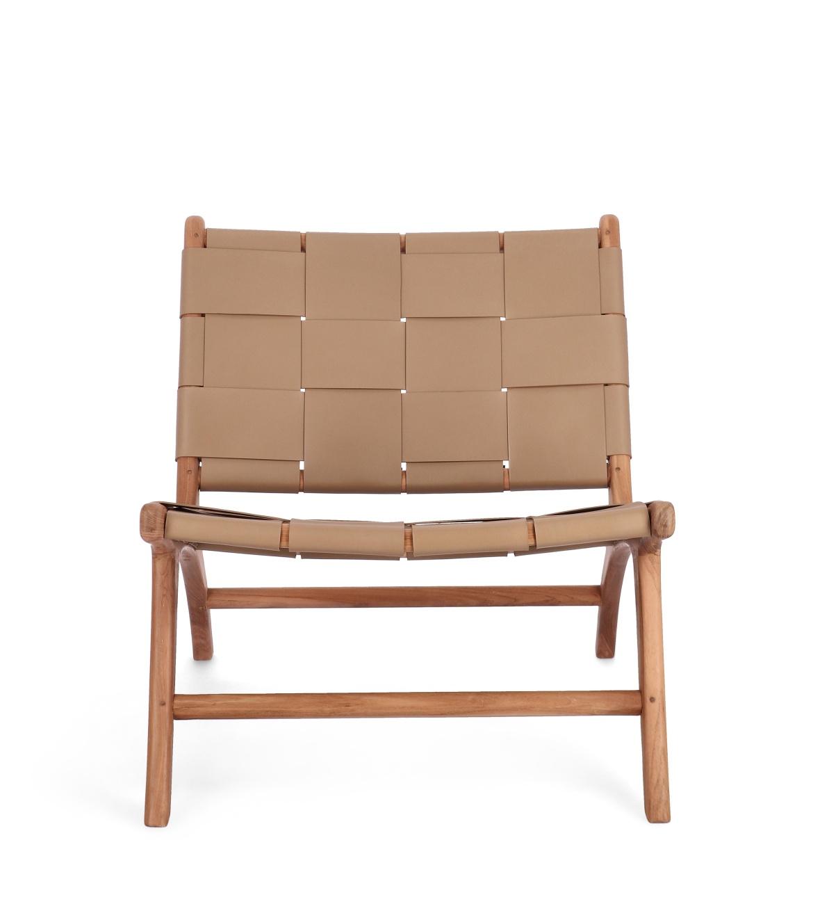 Der Sessel Joanna überzeugt mit seinem modernen Stil. Gefertigt wurde er aus Leder, welches einen Taupe Farbton besitzt. Das Gestell ist aus Teakholz und hat eine natürliche Farbe. Der Sessel besitzt eine Sitzhöhe von 39 cm.