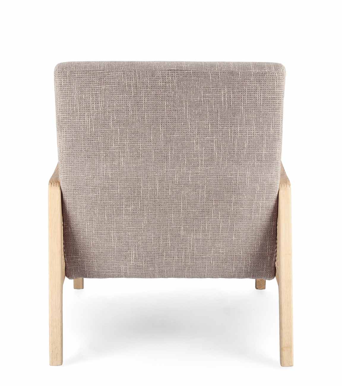 Sessel Deanna aus Stoff, Taupe
