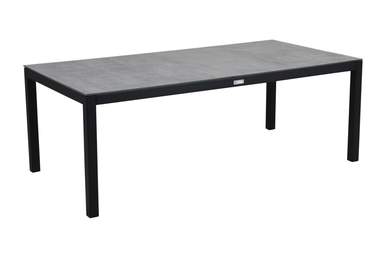 Gartencouchtisch Belfort 140 cm, Schwarz Gartencouchtisch Belfort 140 cm, Schwarz