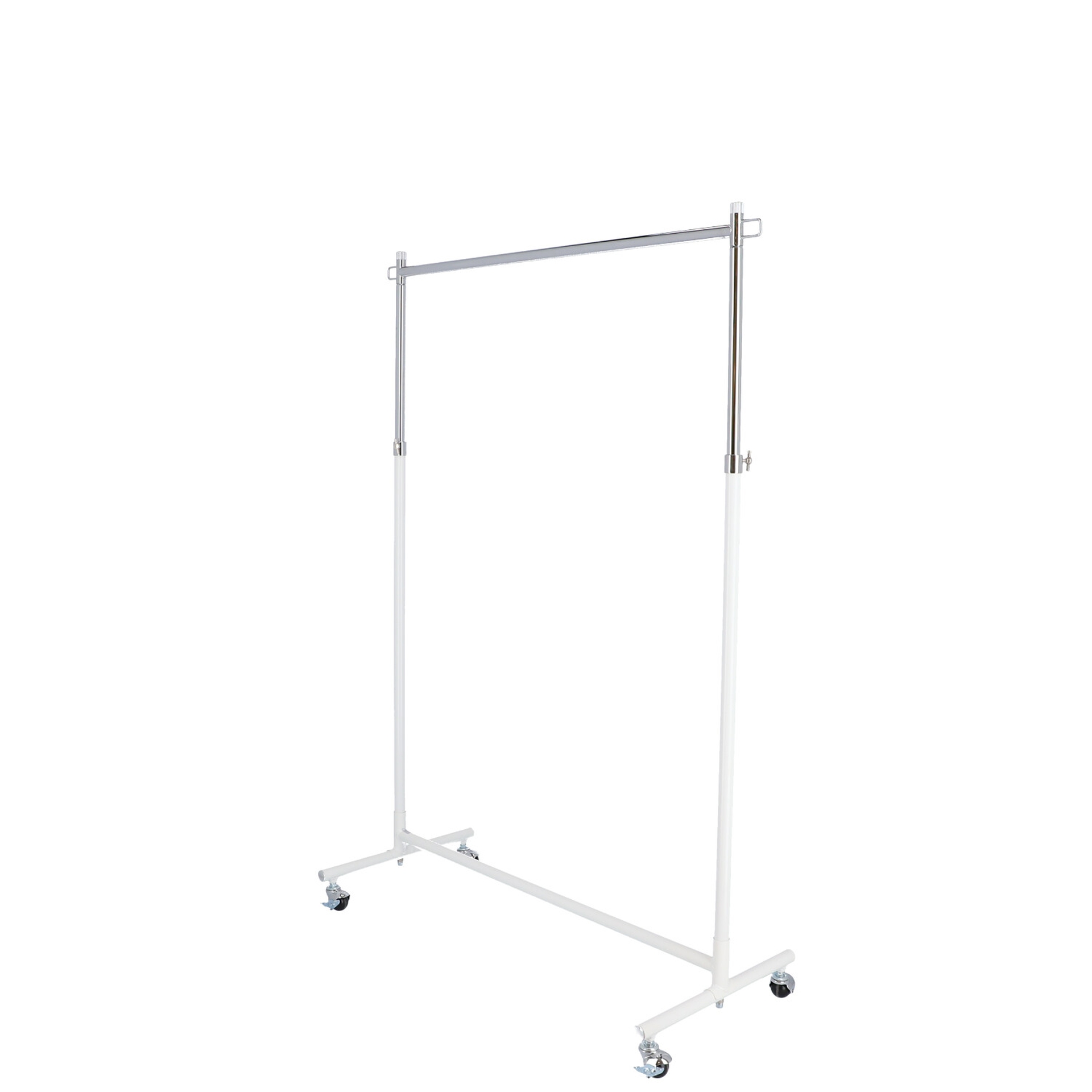 Garderobenwagen Boston aus Metall, Weiß Garderobenwagen Boston aus Metall, Weiß