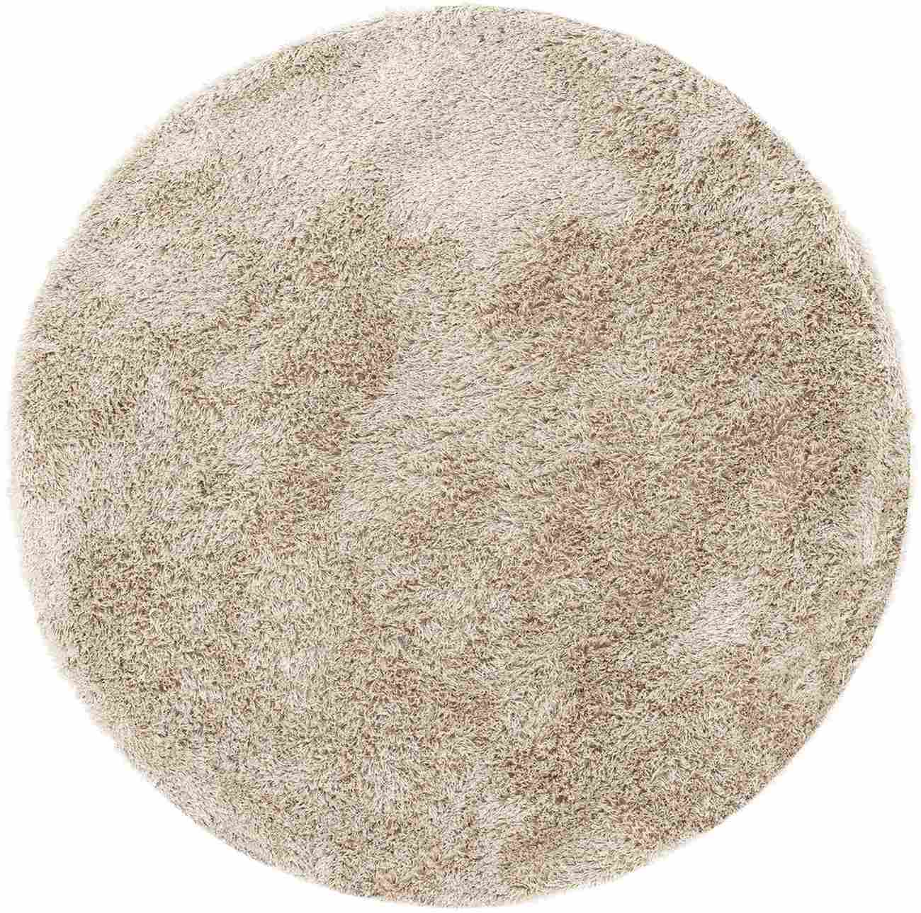 Teppich Crown aus Stoff Rund Ø 200 cm, Beige Teppich Crown aus Stoff Rund Ø 200 cm, Beige