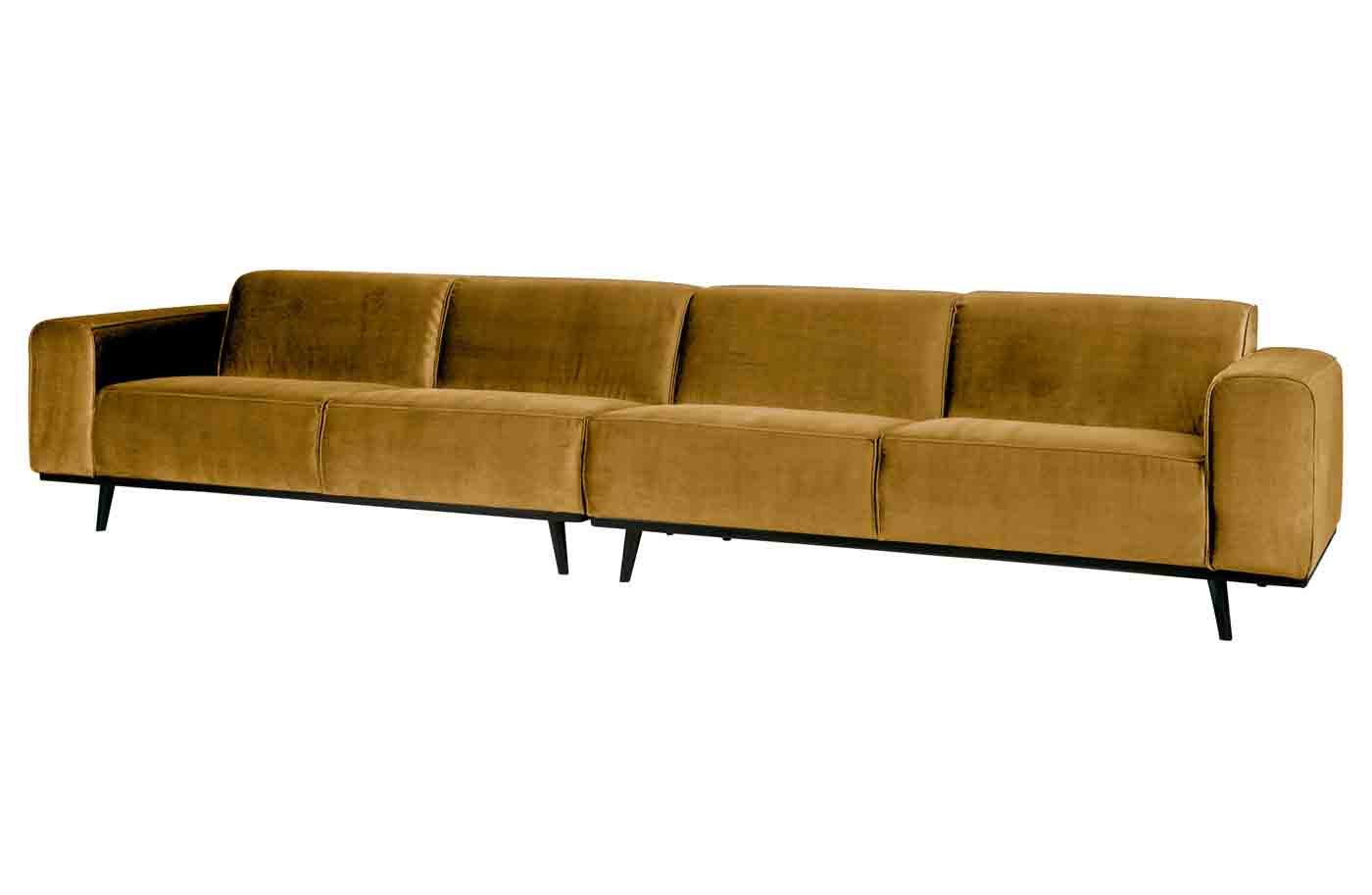 Bigsofa Statement Samt XXL, 372cm Honig Gelb Bigsofa Statement Samt XXL, 372cm Honig Gelb