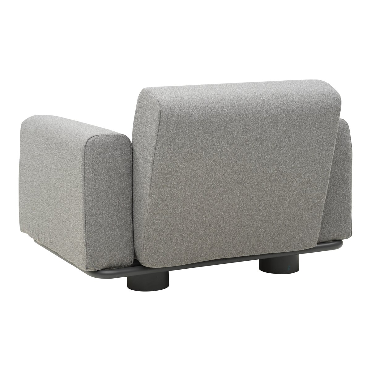 Gartensessel Bolster Anthrazit/Teddy Grau - aus Aluminium, wasserabweisende Kissen
