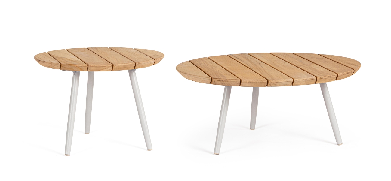 Gartencouchtisch-Set Talaia aus Teakholz, Frostig Gartencouchtisch-Set Talaia aus Teakholz, Frostig