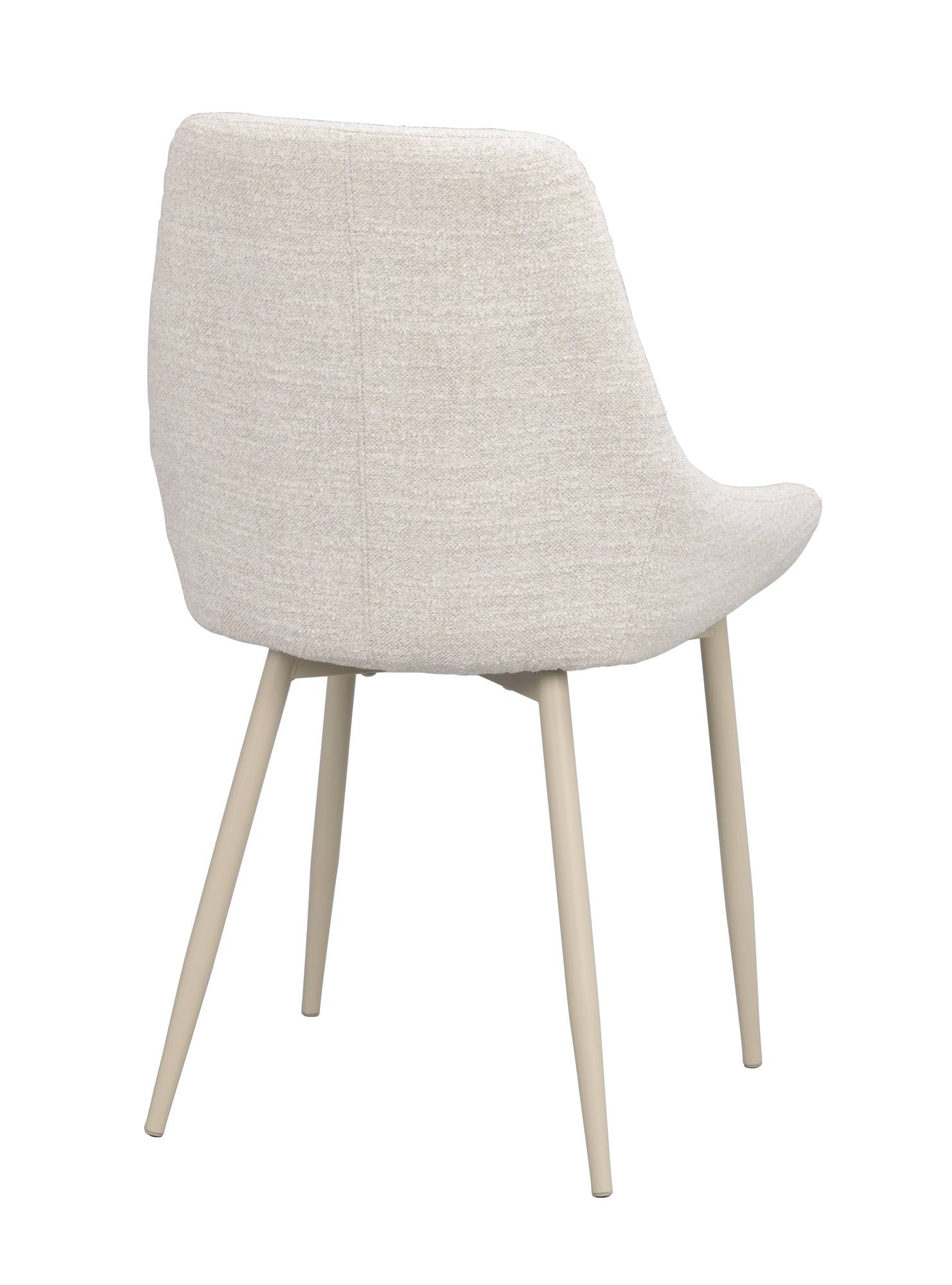 Stuhl Sierra Stoff 2er Set, Hellbeige passt perfekt in stilvolle Wohnräume.