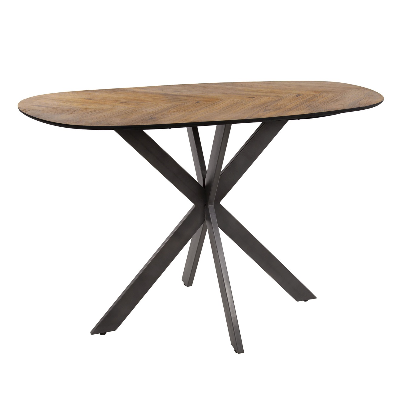 Bartisch Gräte - Teakfurnier Natur mit Fischgräte, 140 x 80 cm Bartisch Gräte - Teakfurnier Natur mit Fischgrät, 140 x 80 cm