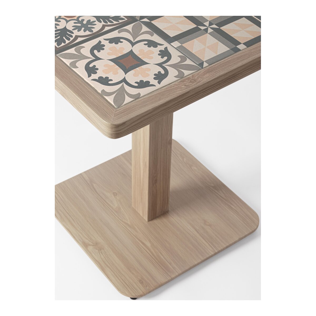 Garten-Bistrotisch Kalimera - Aluminium Timber Natur, 73 x 73 cm