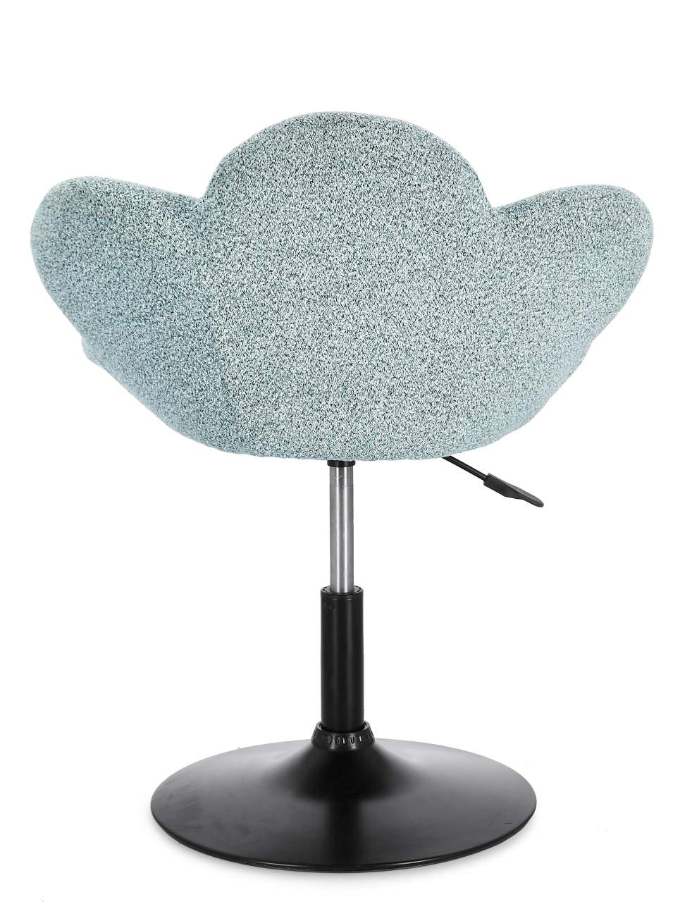 Esszimmerstuhl Fleur 2er-Set, Schwarz / Aquamarin