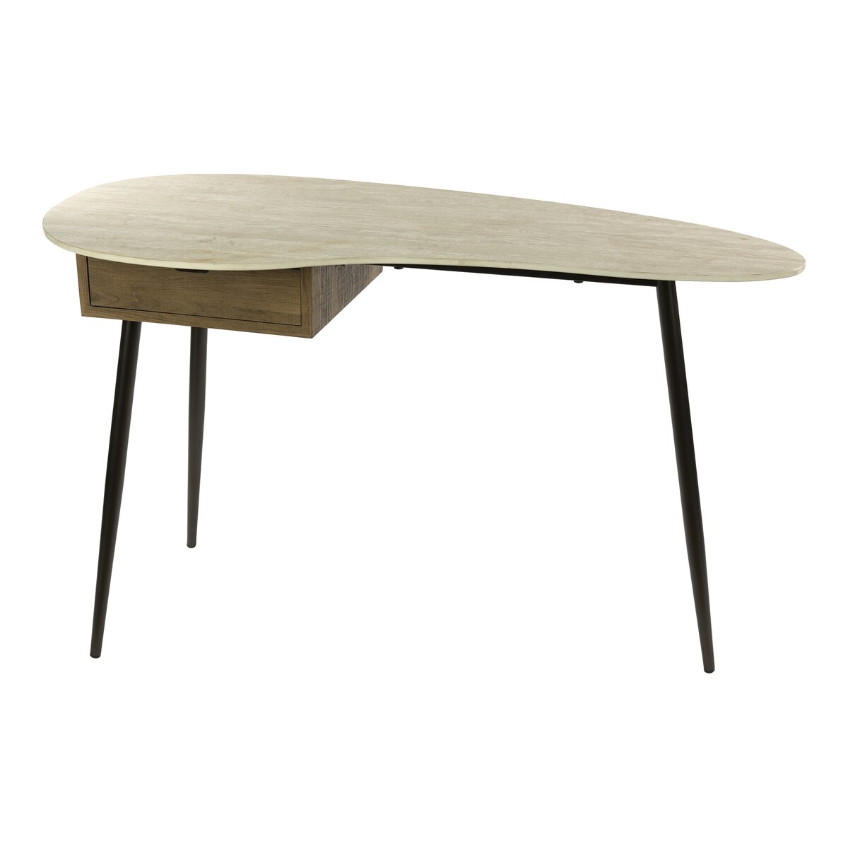 Schminktisch Oniva mit Keramikplatte und Schublade, 127 cm