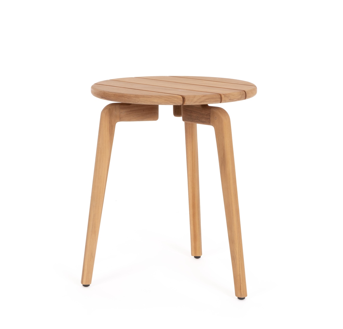 Gartenbeistelltisch Tamires aus Teakholz Ø 45 cm Gartenbeistelltisch Tamires aus Teakholz Ø 45 cm