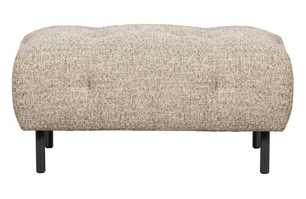 Hocker Lloyd aus grobmaschigen Stoff, Beige Hocker Lloyd aus grobmaschigen Stoff, Beige