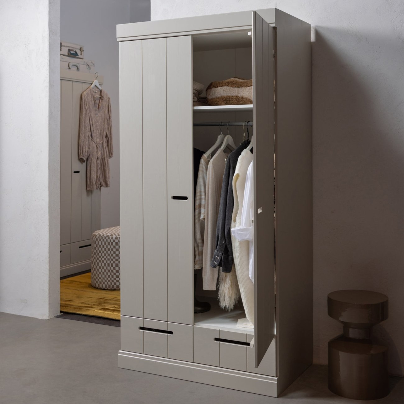 Kleiderschrank Connect mit Schubladen, Dust