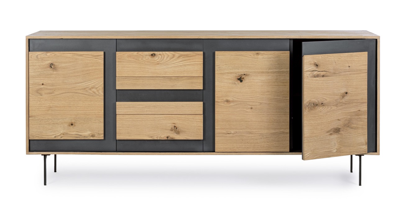 Sideboard Stanwood aus Eichenholz, 200 cm