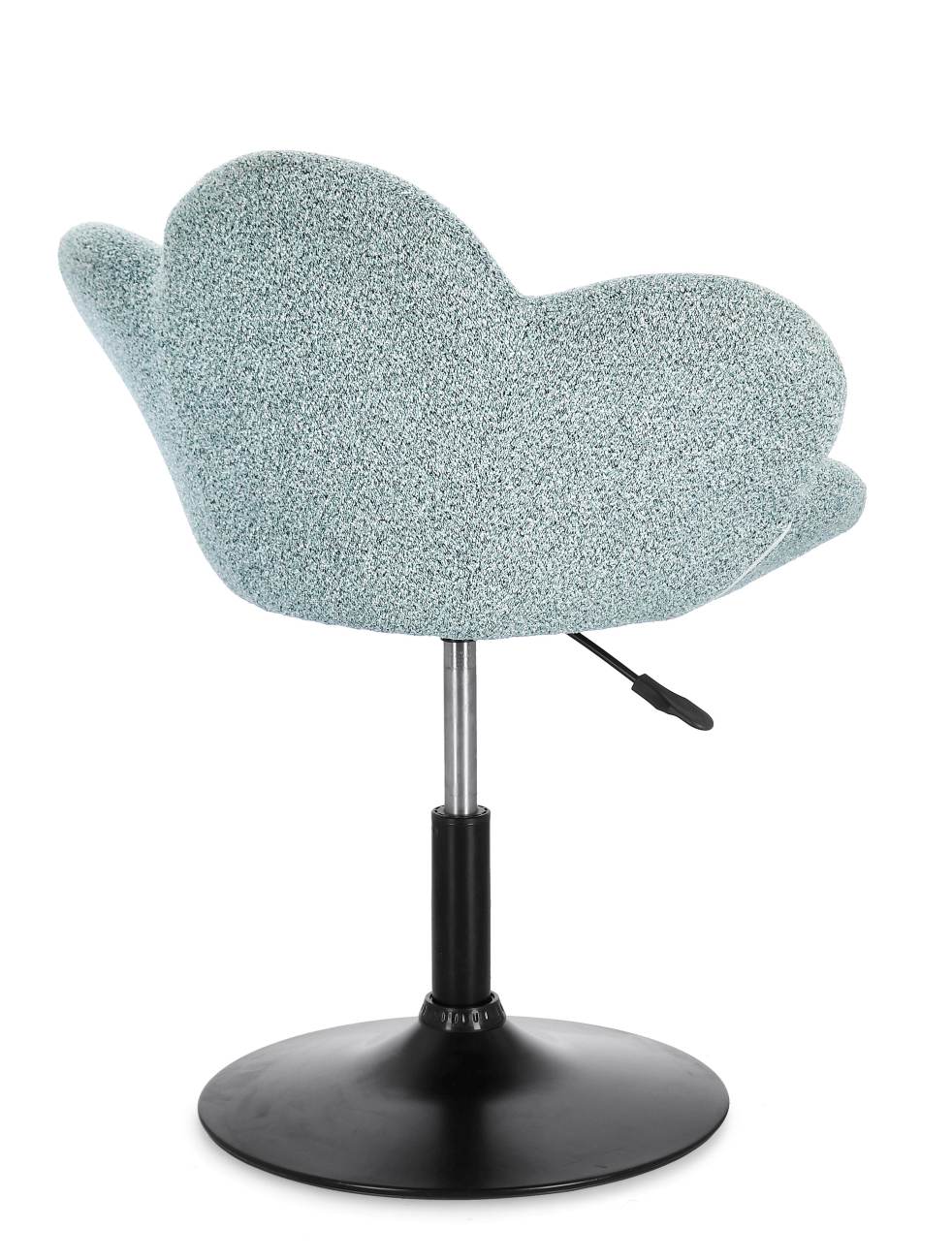 Esszimmerstuhl Fleur 2er-Set, Schwarz / Aquamarin