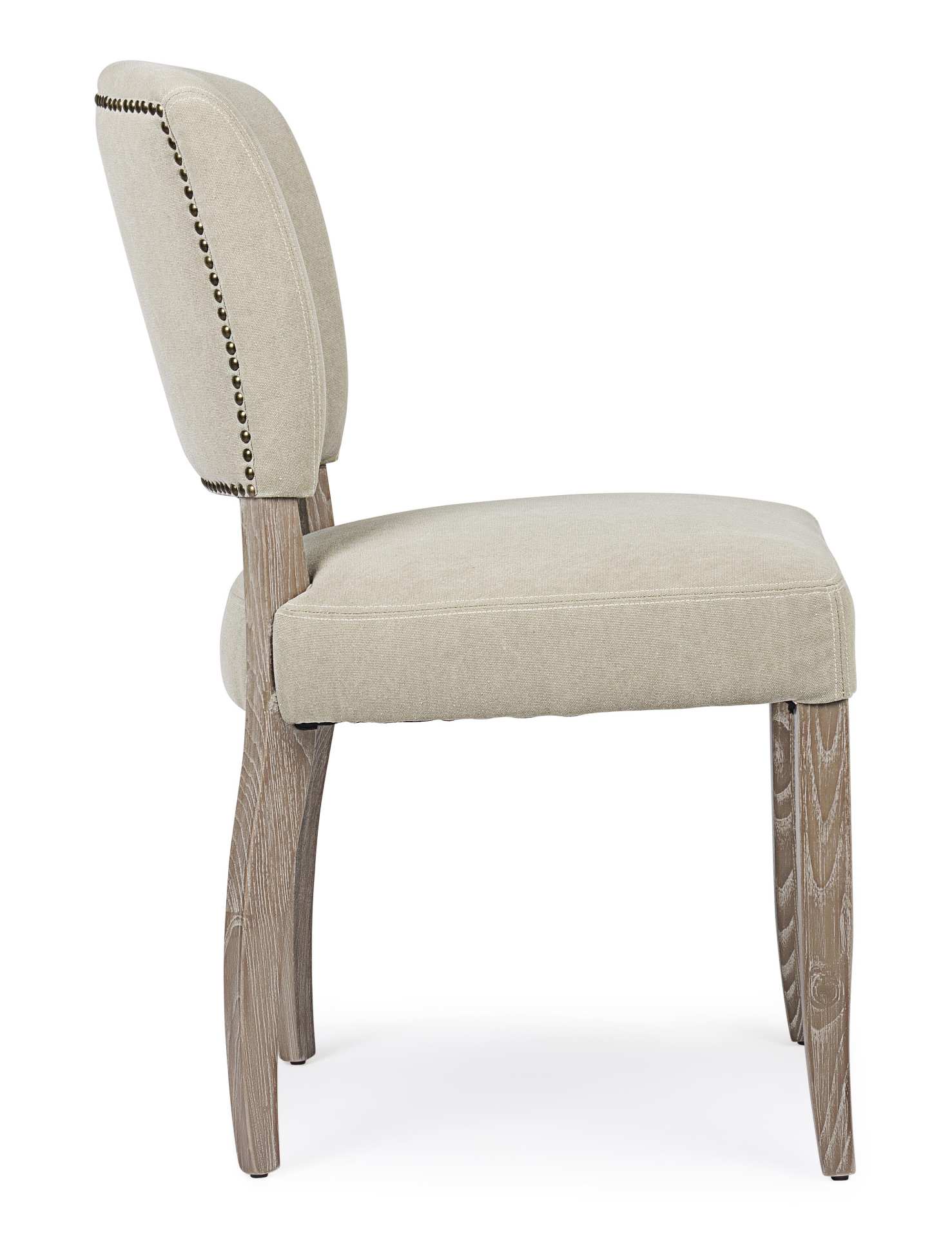 Der Esszimmerstuhl Maratriz überzeugt mit seinem klassischem Design. Gefertigt wurde der Stuhl aus Eschenholz, welches einen natürlichen Farbton besitzt. Die Sitz- und Rückenfläche besteht aus einem Mix aus Polyester und Baumwolle, welche einen natürliche