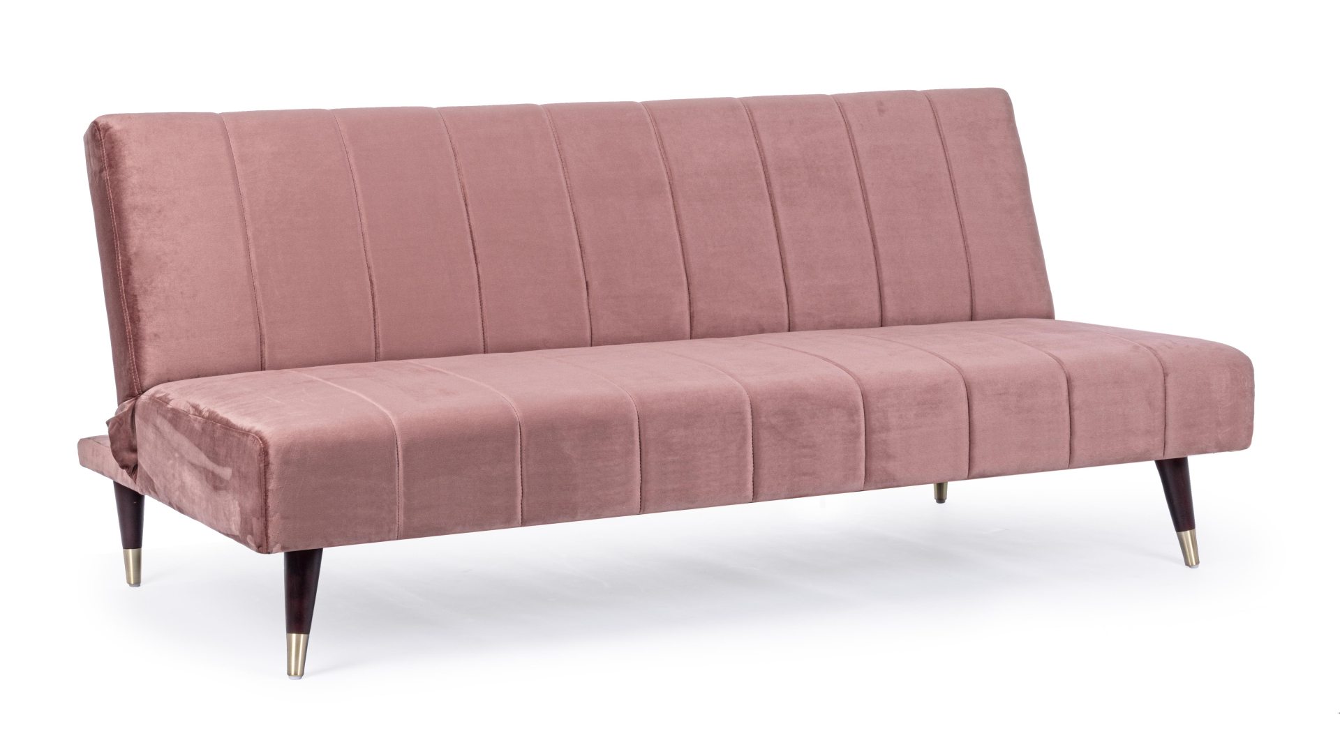 Schlafsofa Alma aus Samt, Rosa Schlafsofa Alma aus Samt, Rosa