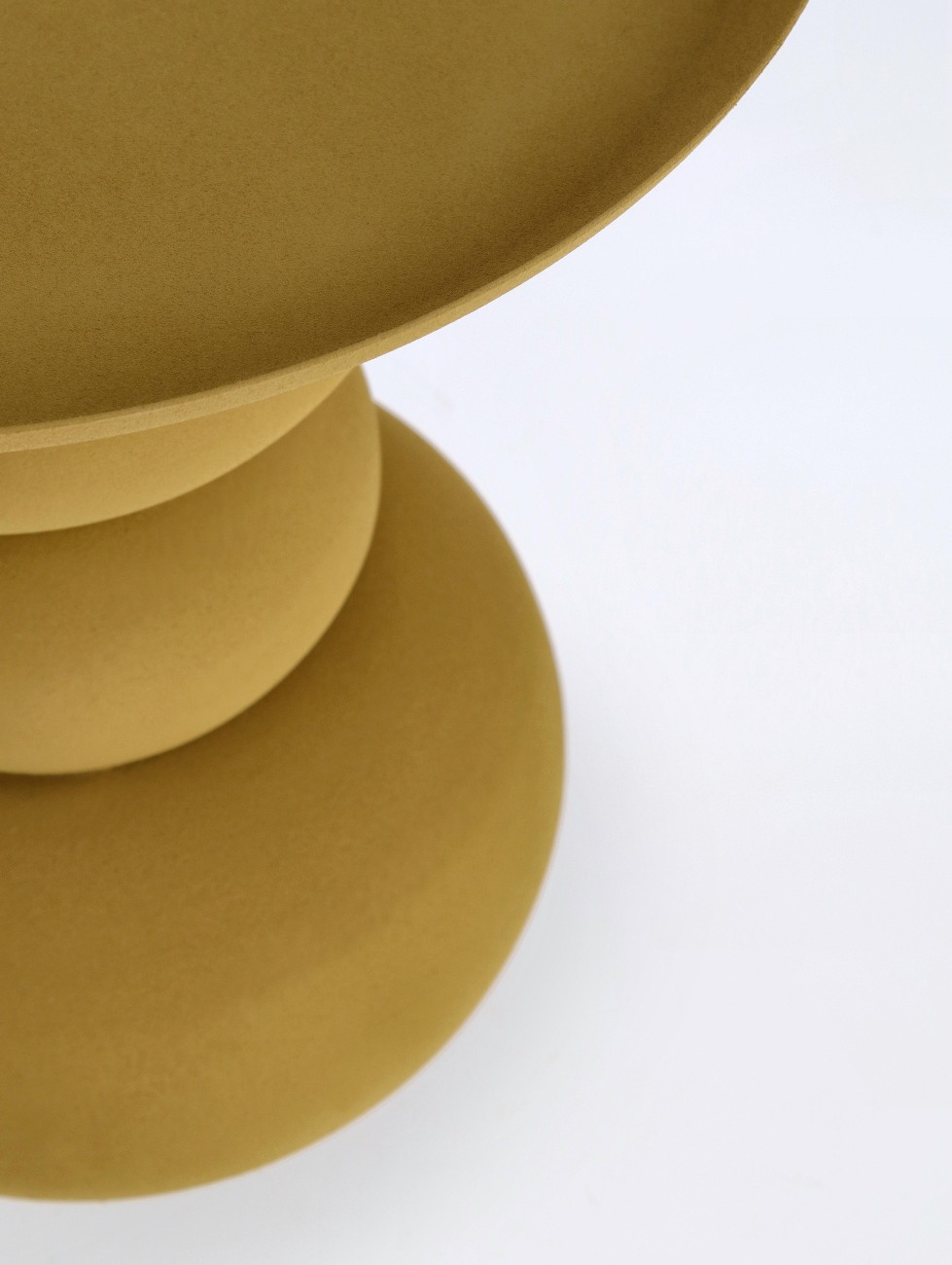 Beistelltisch Alpa aus Metall Ø 41 cm, Senf