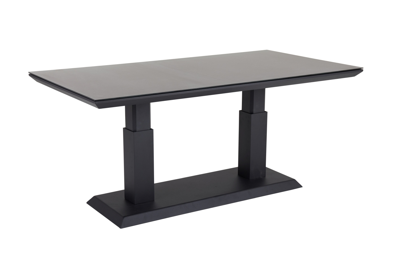 Gartencouchtisch Heis 150x79 cm, Schwarz