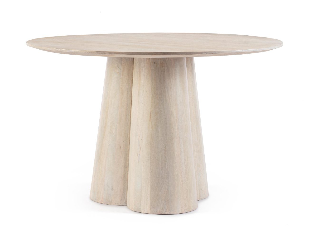 Esstisch Nassor aus Mangoholz Ø 120 cm, Natur Esstisch Nassor aus Mangoholz Ø 120 cm, Natur