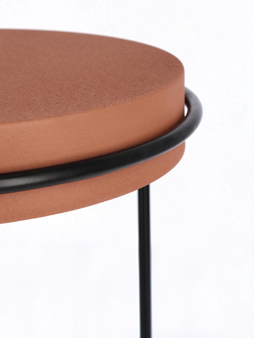 Beistelltisch Ketaki 2er-Set aus Metall, Beige/Hellbraun