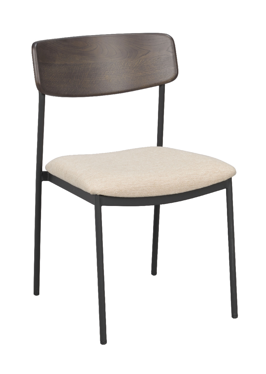 Stuhl Maymont 2er Set, Braun / Beige