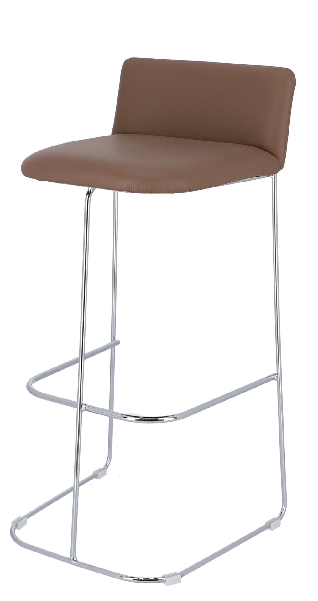 Barhocker Ragno aus Leder, Taupe Barhocker Ragno aus Leder, Taupe